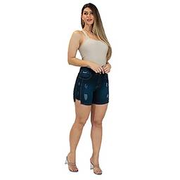 Bermuda Jeans Imporium Feminina Meia Coxa 55061 Gênero:Feminino;Tamanho:42;Cor:Azul