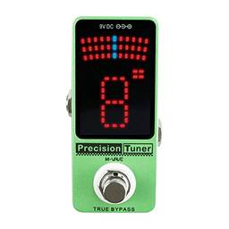 Precision Tuner Pedal Display LED com True Bypass para contrabaixo cromático LSBY