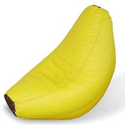 Puff Infantil Banana Grande Unissex em Corino