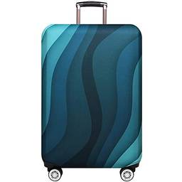 Dzyoleize Capa de bagagem mais espessa Protetor elástico de capa de mala para malas de 18 a 32 polegadas Acessórios de viagem (Viagem-3, M (mala de 22 a 25 polegadas))