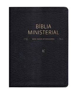 Bíblia Ministerial - NVI - Capa Preta Luxo