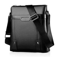 Weixier bolsa de couro transversal para iPad de 9,7 polegadas bolsa mensageiro masculina