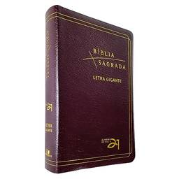 Bíblia a21 Letra Gigante Luxo - Couro Bonded Bordô