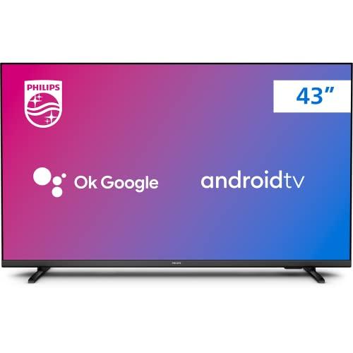 Smart TV 43" Full HD Philips Android 43PFG6917/78, Google Assistant, Comando de Voz, HDR, 3 HDMI, Wifi 5G, Bluetooth 5.0, Dolby Atmos