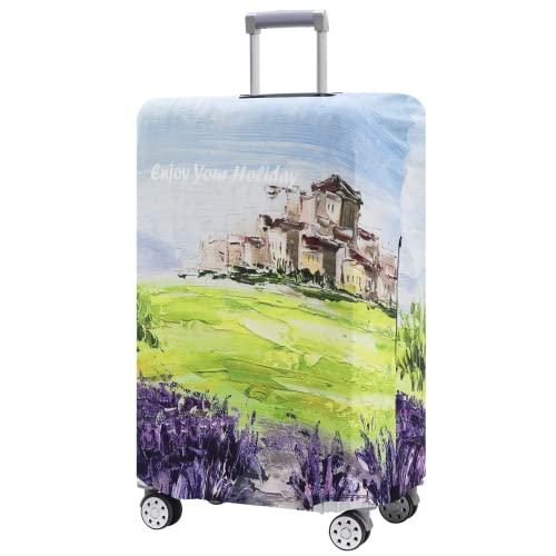 Dzyoleize Capas de bagagem para malas aprovadas pela Tsa, protetor de capa de mala para malas de 18 a 32 polegadas (Outono, XL(mala de 29-32 polegadas))
