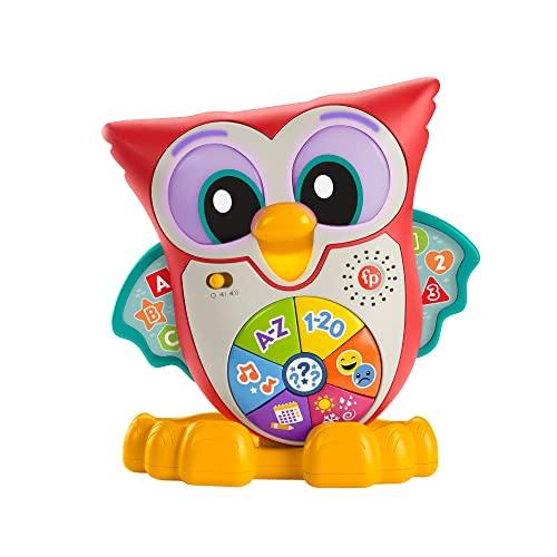 Fisher-Price Linkimals Brinquedo de bebê Coruja Olhos, Cor: Multicolorido